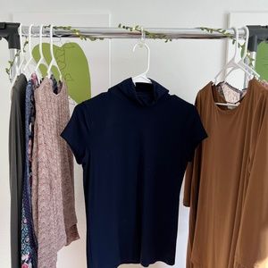 Ralph Lauren navy blue turtleneck tee size S